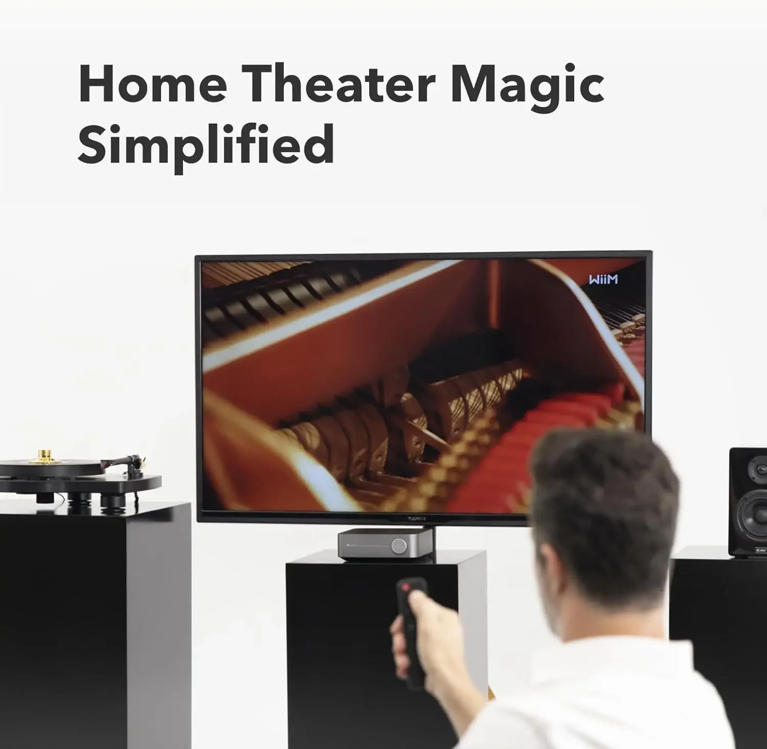 Amplificador Multiroom Streaming Amplificador, AirPlay 2, Chromecast, Novo