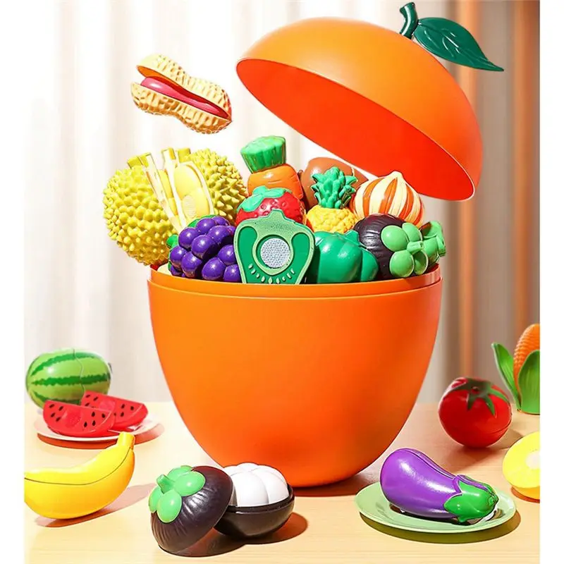 Kinder Obst und Gemüse Gemüse Spielküche Früherziehung Interaktives Spiel für Kinder-Y44A