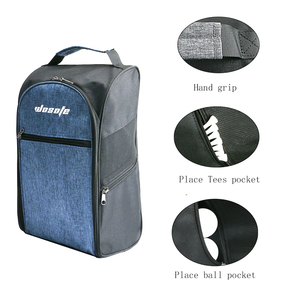 1pc Durable Golf Shoes Bag Portable Outdoor Storage Pouch Bag for Sports Shoes,Multi Purpose Carry Bag