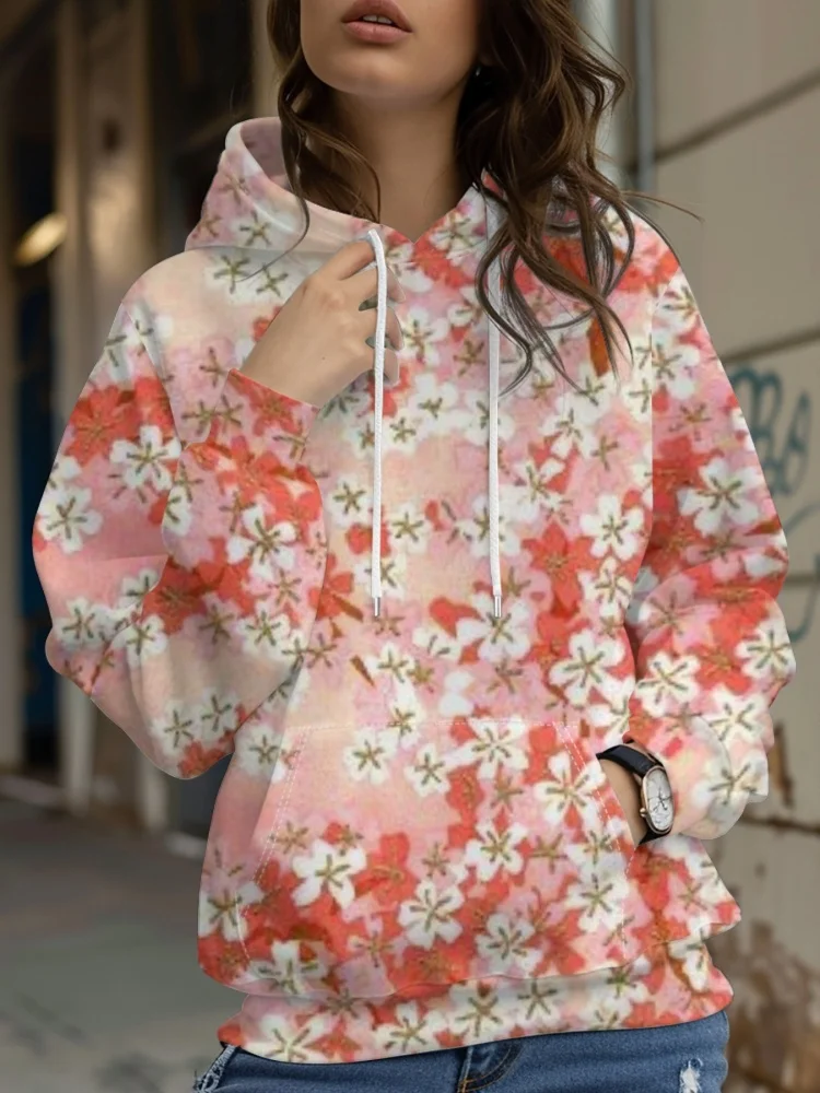 

Flower Floral Bee 3D Print Hoodie Women Fashion Streetwear Hooded Sweatshirts Pullover Y2K Tops Tracksuit Unisex Coat Clothing