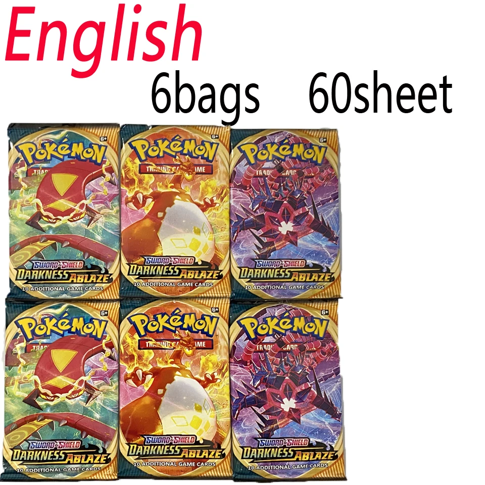 มีสินค้าในสต็อก 30-60 ชิ้น/ชุด การ์ดเกมภาษาอังกฤษ TCG: Ecarlet & Violet Etsncelles Astral Radiance Obsidian Flames Booster  การ์ดโปเกมอน