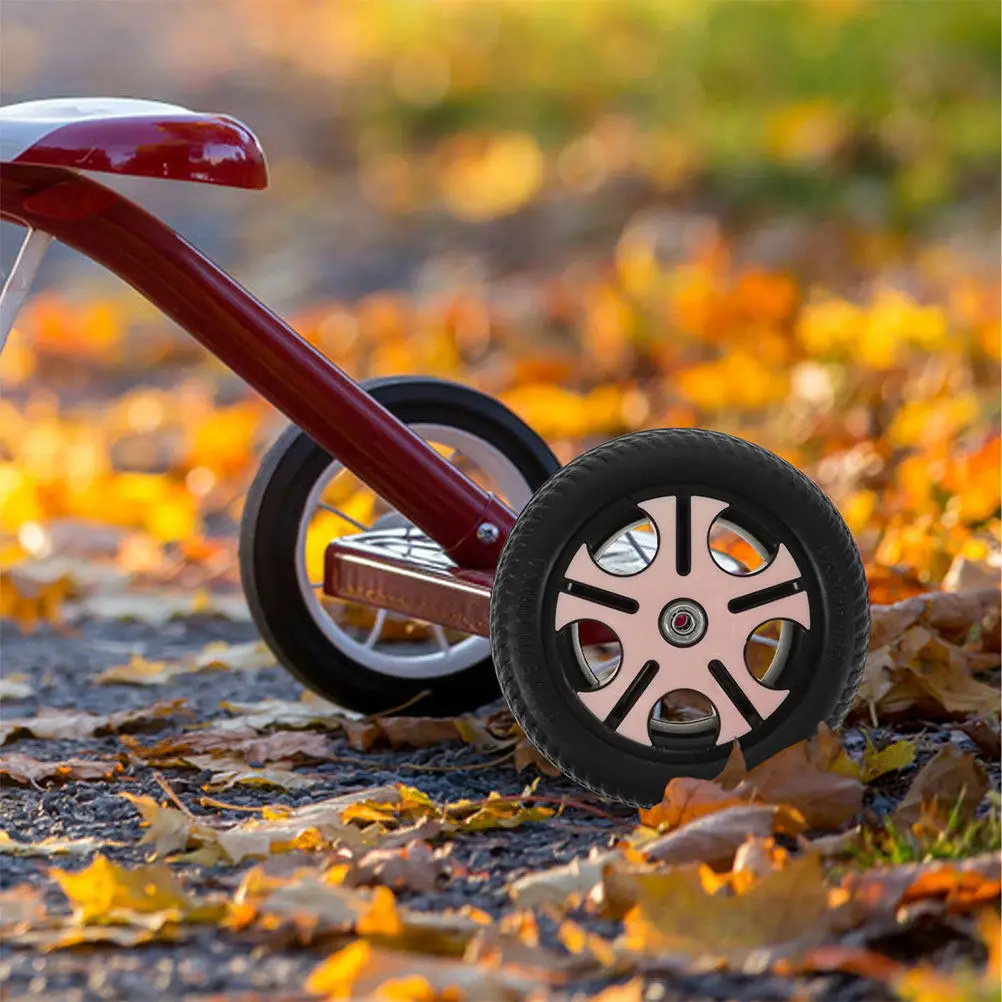 

2Pcs Children's Tricycle Wheels Replacement Lightweight Stable Non-Skid Wear-Resistant Easy Installation Universal Fit for Kid