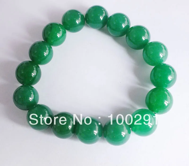 Hot Selling Natural Green Natural stone Round Beads Fashion Bracelet ,Factory price 20pcs/lot