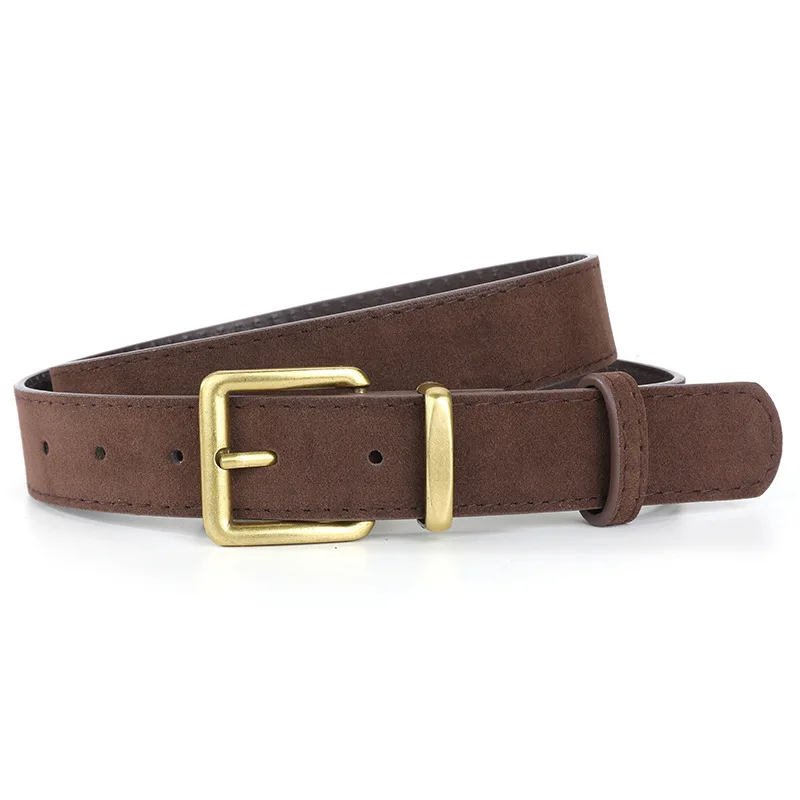 Suede Belt for Women Waist Strap Luxury Pin Buckle Belts  display picture 2
