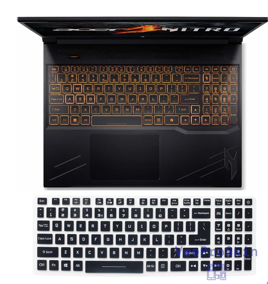 

Silicone Laptop Keyboard Cover Accessory For Acer Nitro V 16 ANV16-41 R8LA R2W5 R782 R0E8 R584 Nitro 16 AN16-51 AN16-41 16 inch