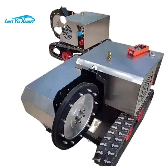 22 KW Rubber track diamond electric wire sawing concrete stone Granite rock quarry wire saw machine