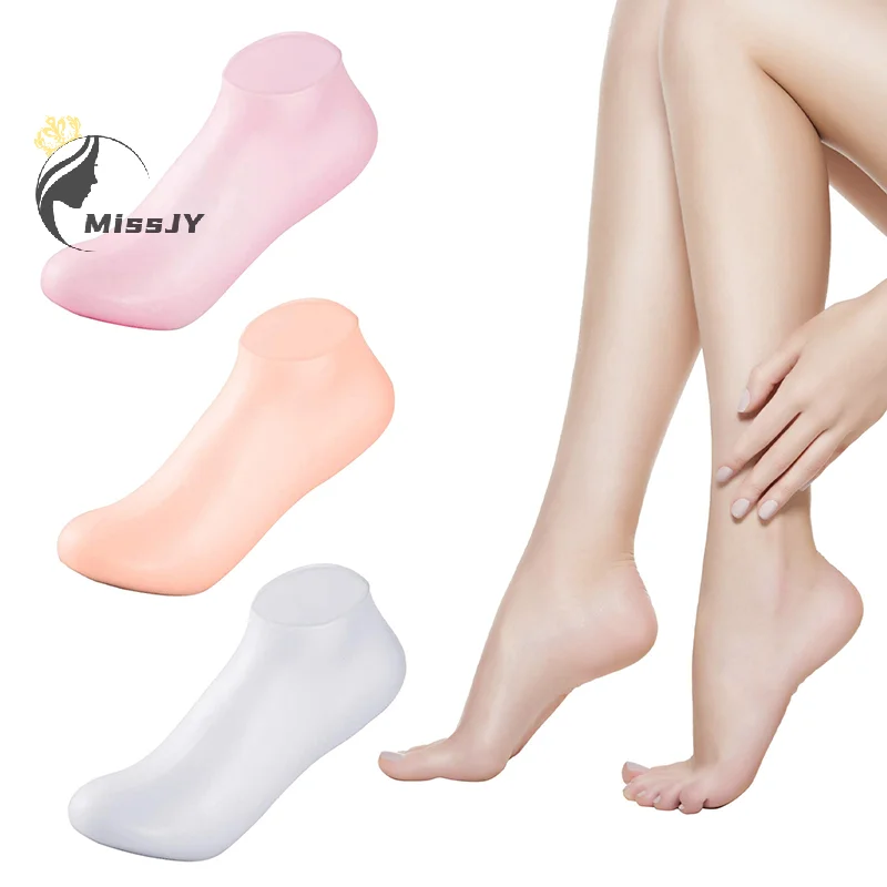 

1 Pair Silicone Moisturizing Gel Heel Socks Exfoliating And Preventing Dryness Foot Skin Rejuvenation Foot Care Elastic Sock