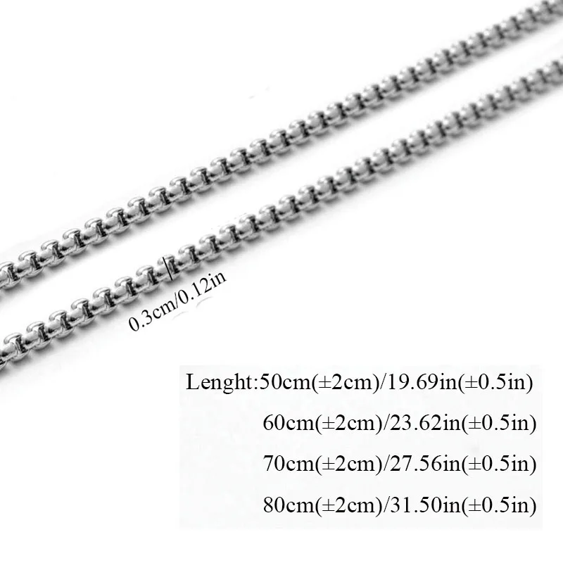 قلادات على شكل عين الشر للرجال والنساء من الفولاذ المقاوم للصدأ بدون تبهت لون ذهبي سلسلة 60 سم #5