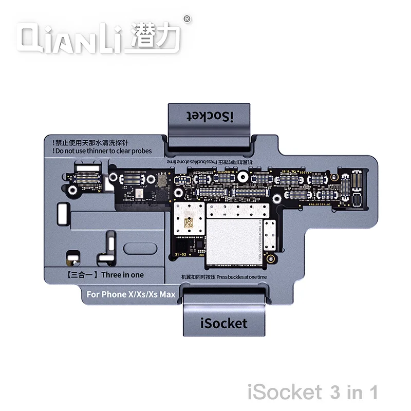 Qianli iSocket for iPhone X XS XSMAX Logic Board Function Diagnostic Quick Tester Phone Repair Quality Motherboard Test Fixture