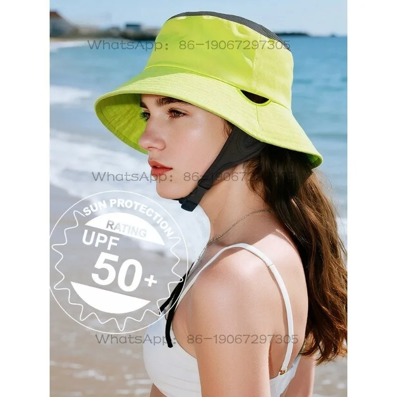 Men and Women Diving Cap Headgear Headband Sunscreen Face Kini Quick Drying Breathable Bucket Hat Outdoor