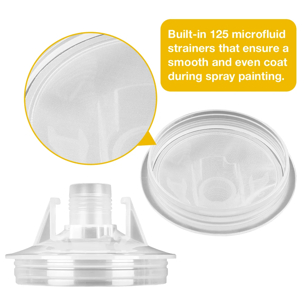 15Pcs Spray Gun Paint Mixing Cup H/O Quick Cup Airbrush Tank 160ML/5.6oz Disposable Paint Cup with 14MM Spray Gun Adapter