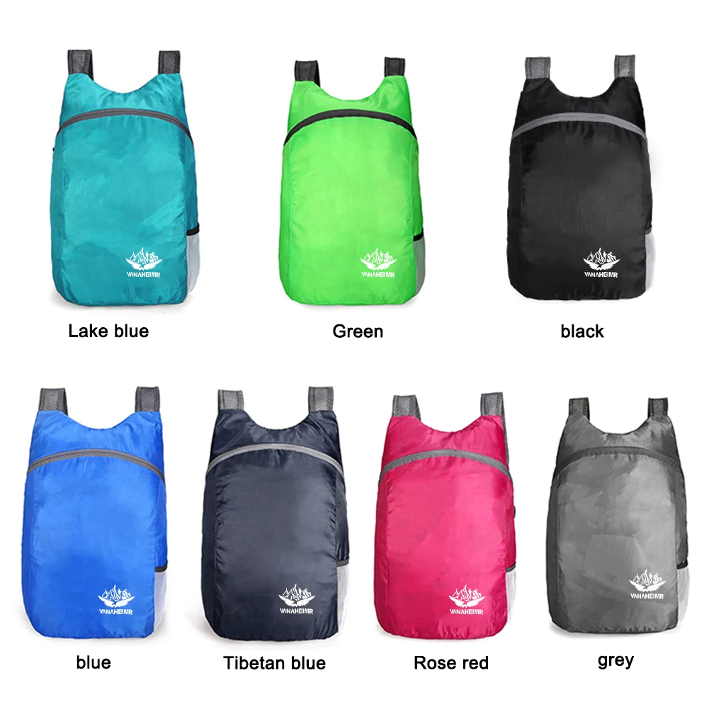 Zaino pieghevole portatile Borsa da trekking ultraleggera per esterni Arrampicata Ciclismo Zaino da viaggio Zaino Zaini pieghevoli impermeabili