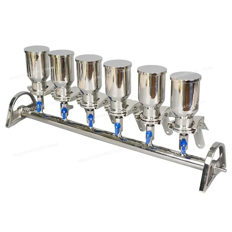 Lab Vacuum Filtration Manifold - 3-6 Branch with Stainless Steel Valve