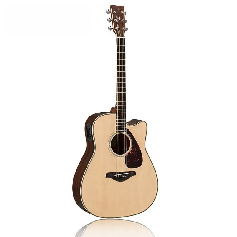 

Log color veneer folk electric box guitar missing corners