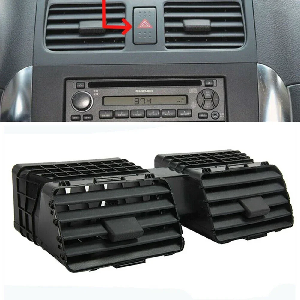 1pc Air Outlet Vent  Car Black Front Dash Center Conditioning Vent Grill Outlet Panel For Suzuki Swift 2004-2010 73610-77J00