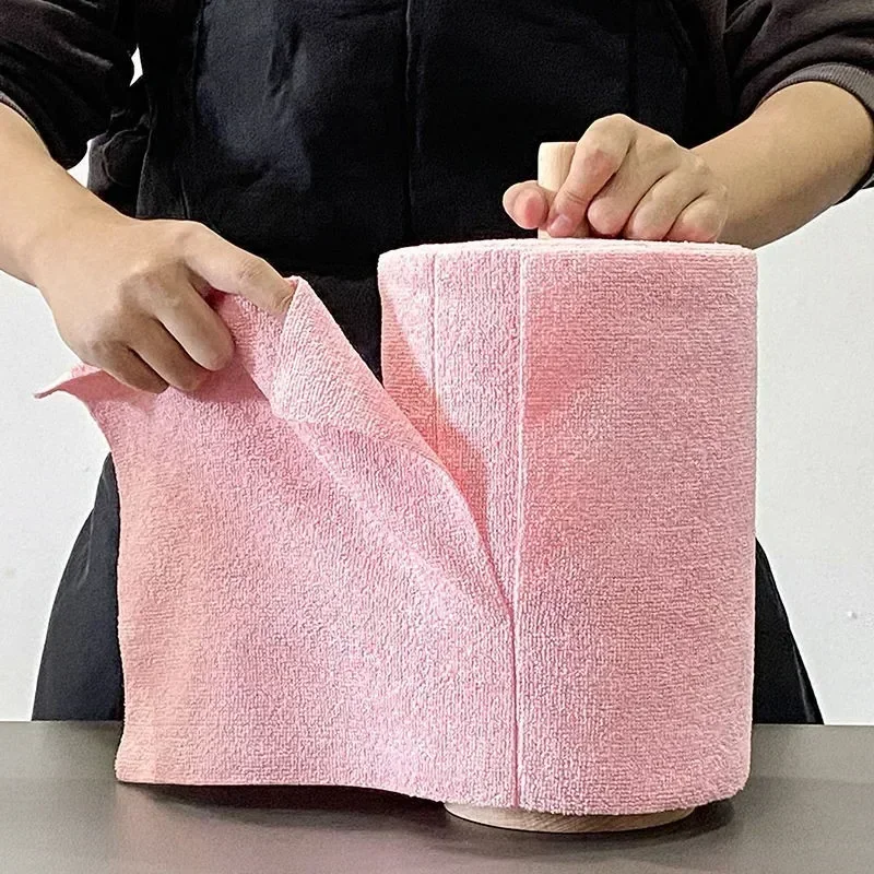 1 Roll 20 Pcs Reusable Cleaning Erase Kitchen Cloth Household Kitchen Cloth Towel Roll Rag Cleaning Tissue Replacement
