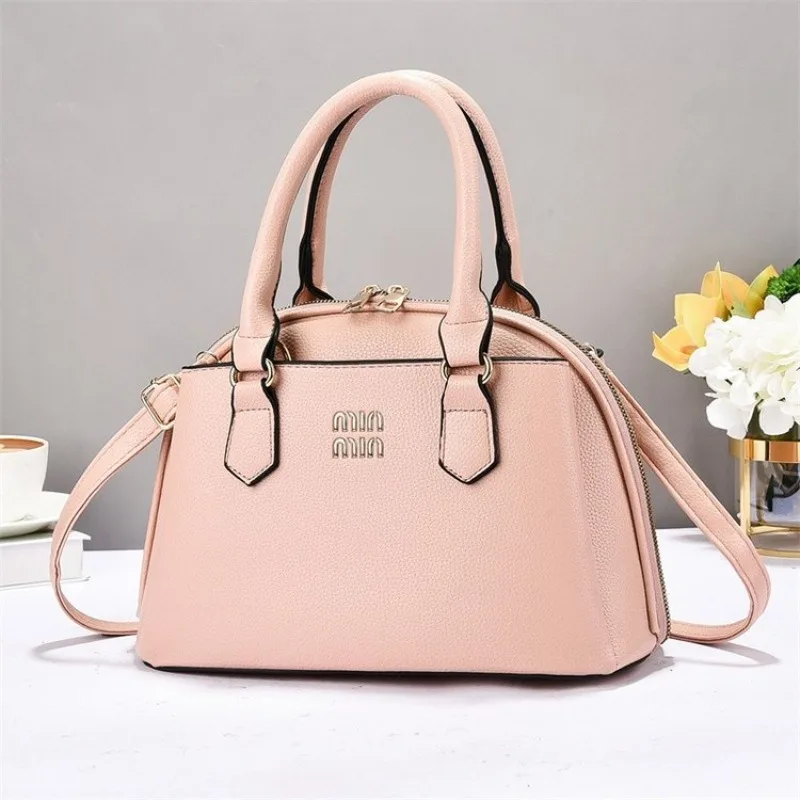 High-End Designer Vintage Diaper Bags For Women Minimalist Classic Shoulder Bag Large Capacity Leather Commuter Bag Trendy