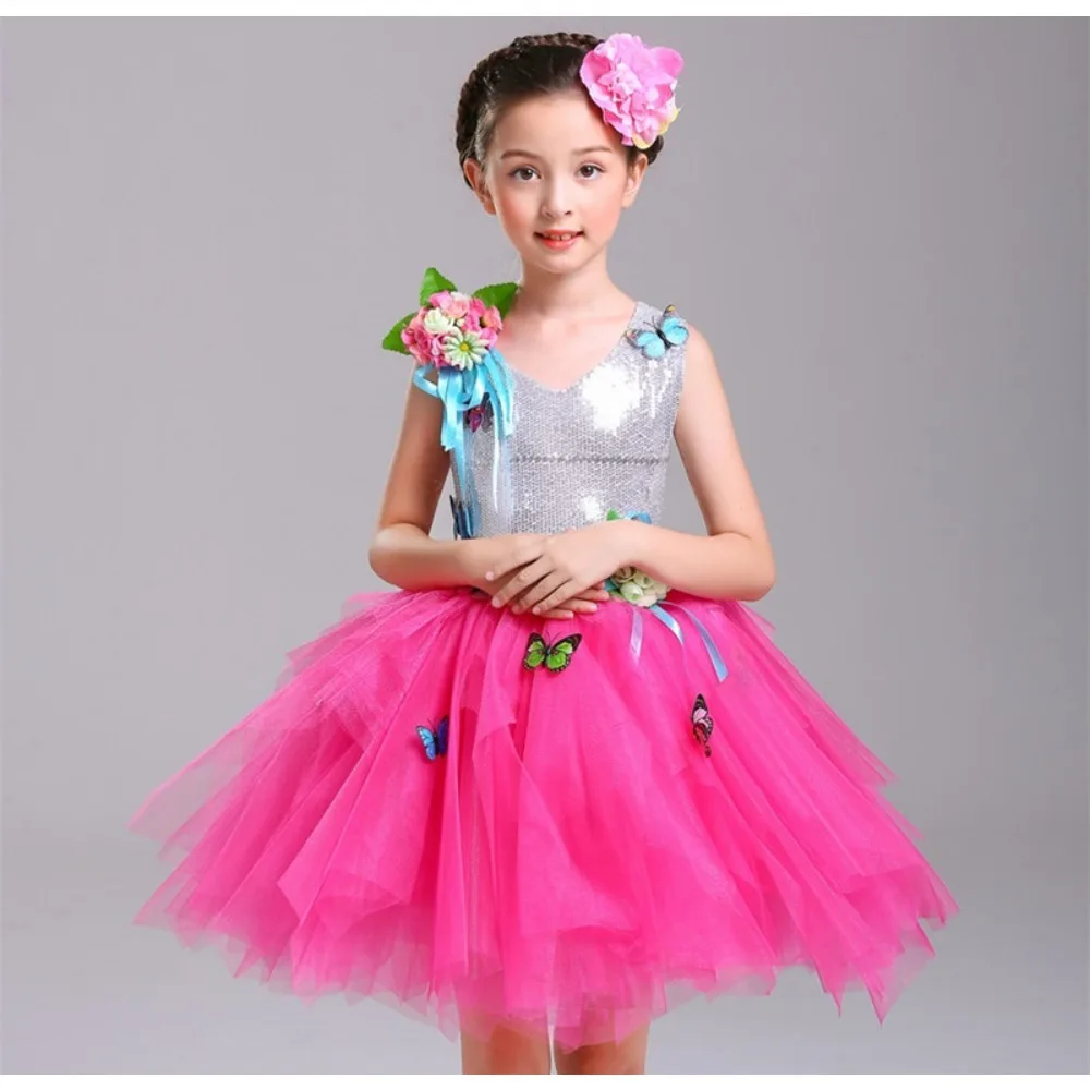 Kids Clothes Girls Dresses Children's Clothing Cosplay Costumes Streetwear Dance Wear Stage Fairy Princess Party Dress Tutu