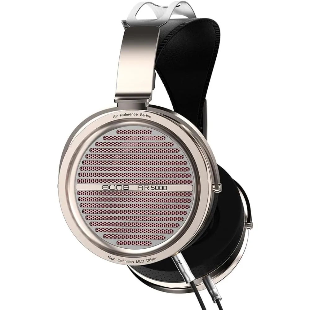 Open-Back Headphones with MLD Driver, Dynamic Driver, Detachable Cable, Over-Ear HiFi Headphones