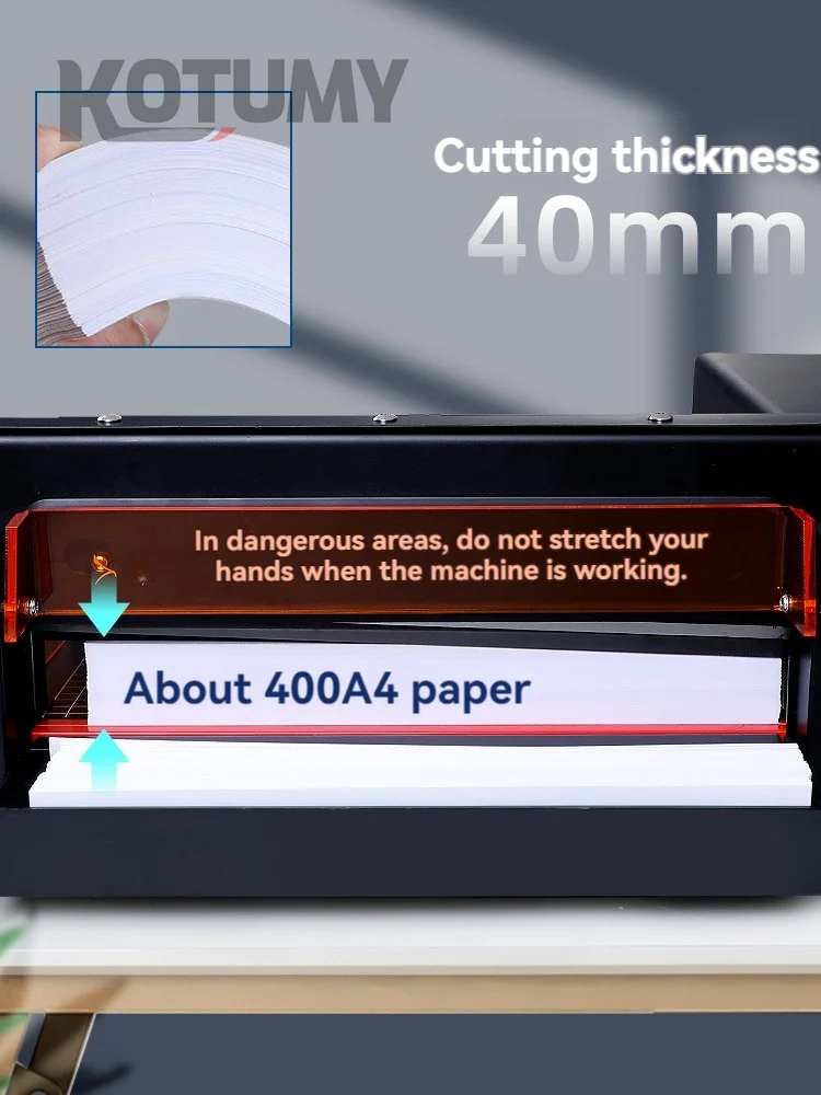 DIY Electric Paper Cutter 4CM Thick Layer Book Photo Cutter Paper Trimmer A4 Size Cutting Machine