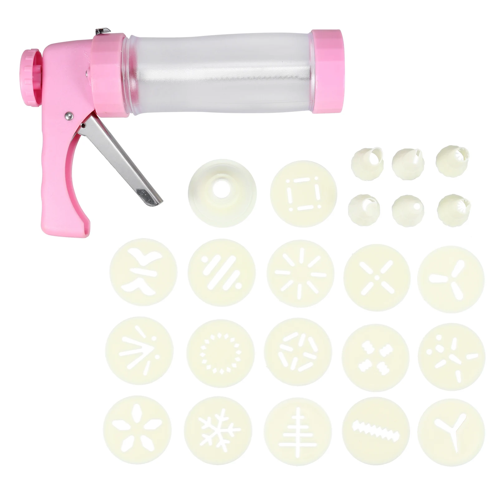 

Piping Set Cake Decorating Tools Icing Syringe Biscuit Maker Multi Function Cream Gun Easy Clean Plastic Stainless Steel Cake