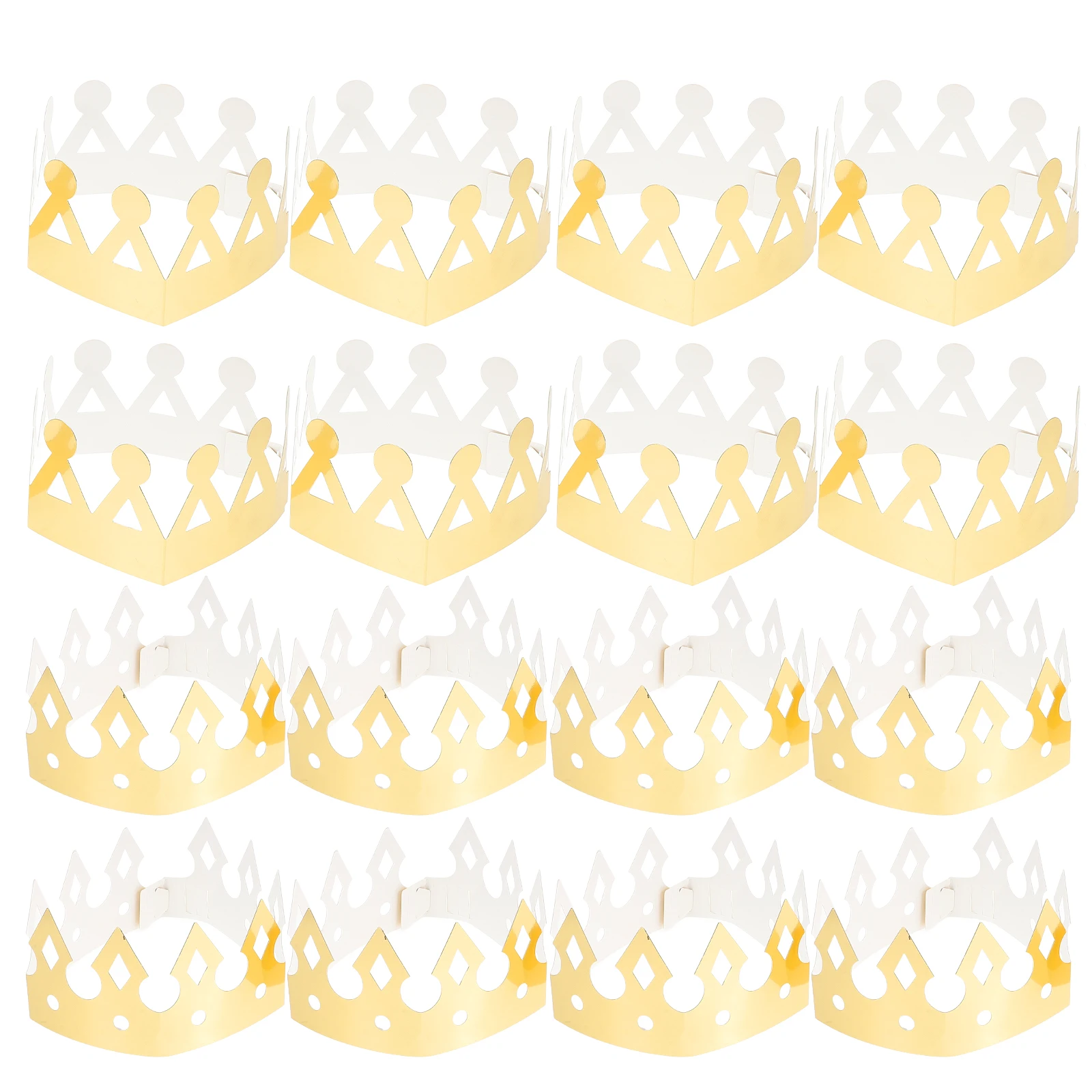 

24pcs Kids Crown Paper Party Hat Favors Childrens Birthday Baby Shower Decorative Caps Party Supplies