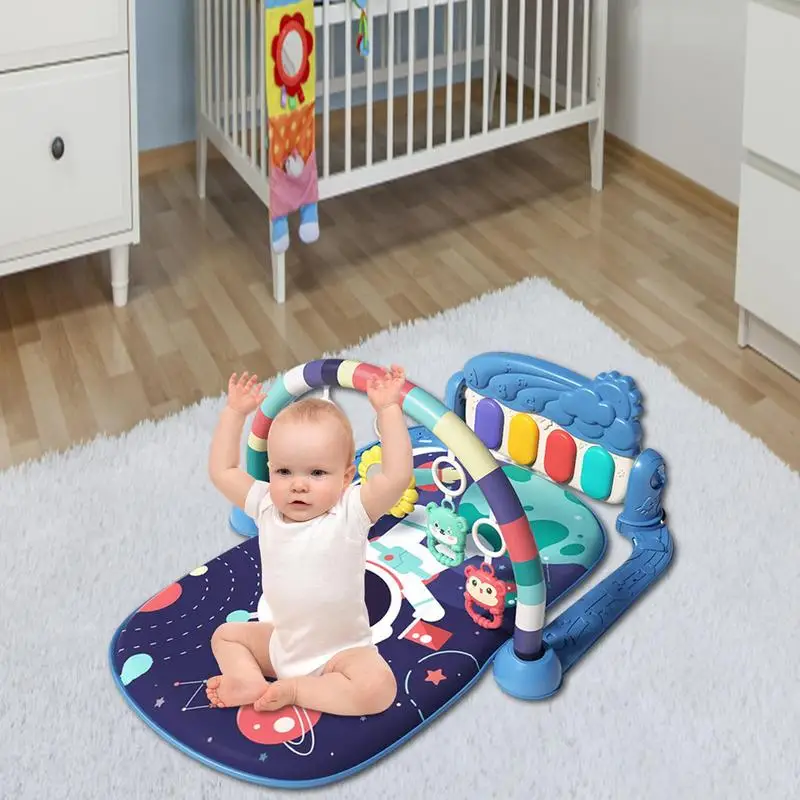 Baby Music Rack Play Mat Crawling Blanket Infant Playmat Early Education Crawling Game Toy For Newborn Gifts