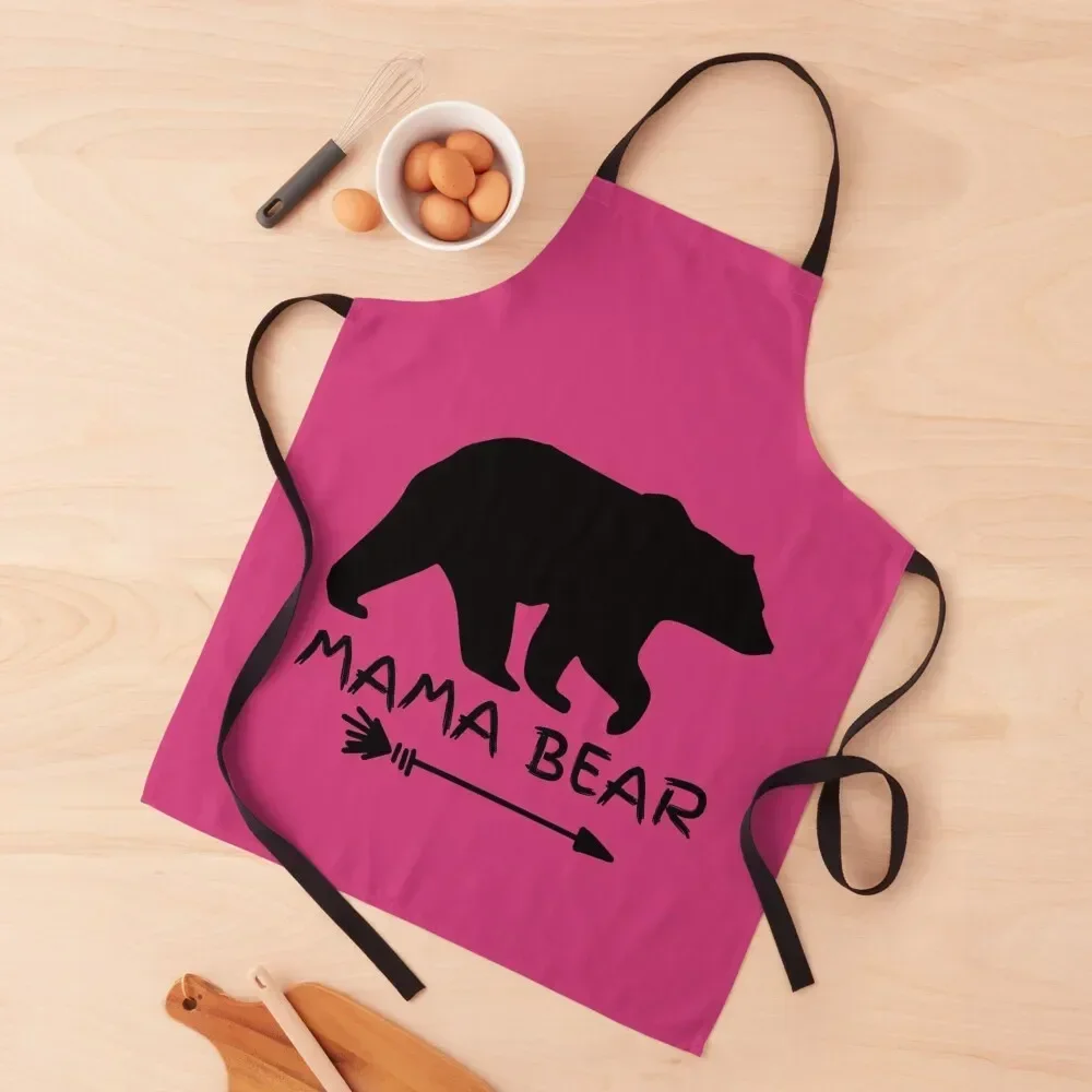 

Mama Bear - Gift to Mom Apron Kitchen Tools Accessories Beauty Kitchen For Man bib Apron