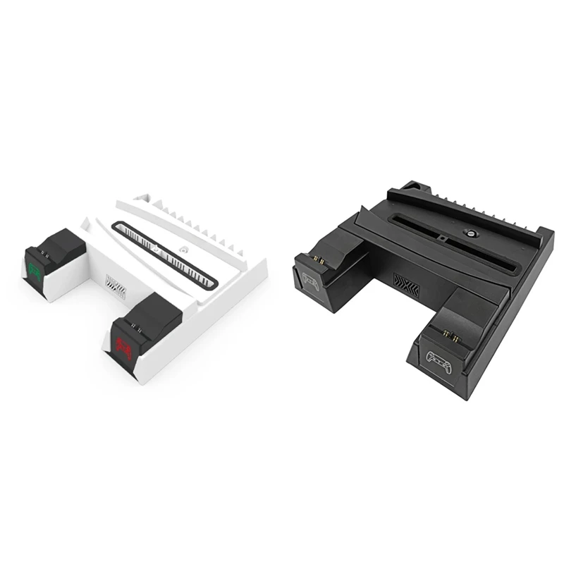 

For PS5 Cooling Fan Stand Cooling Base Charger Cooling Fan With Headphone Stand And AC Adapter White Easy To Use