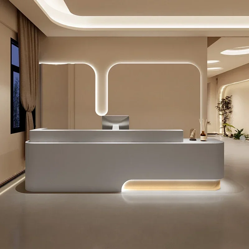 -For Counter Office Desks Wall Table Service Reception Bellezza Coffee Distillation Computer Customer Trendy Furni