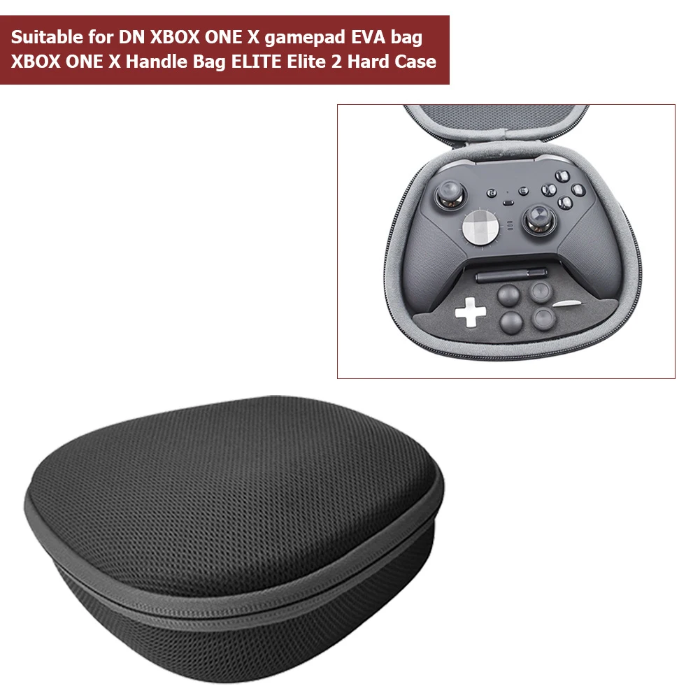 Bolsa de almacenamiento de carcasa dura con cierre de cremallera para controlador de juego portátil, Compatible con DN XBOX ONE X ELITE 2 funda mando xbox