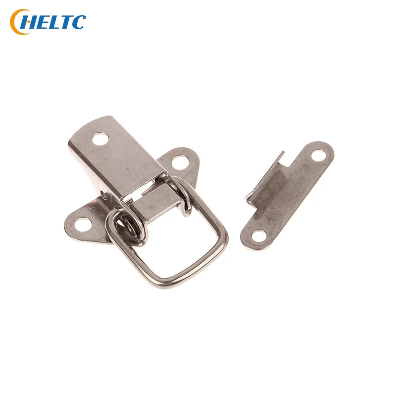 Buckle Stainless Steel 304 Toolbox Locking Latch Hasps Metal Toggle Catch Clasp Box Loaded Hinges Furniture Hardware Accessories