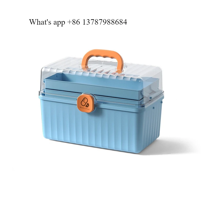 

Многослойный аптечный шкаф большой вместимости, семейный медицинский набор первой помощи для общежития, многофункциональный трехъярусный аптечный шкаф