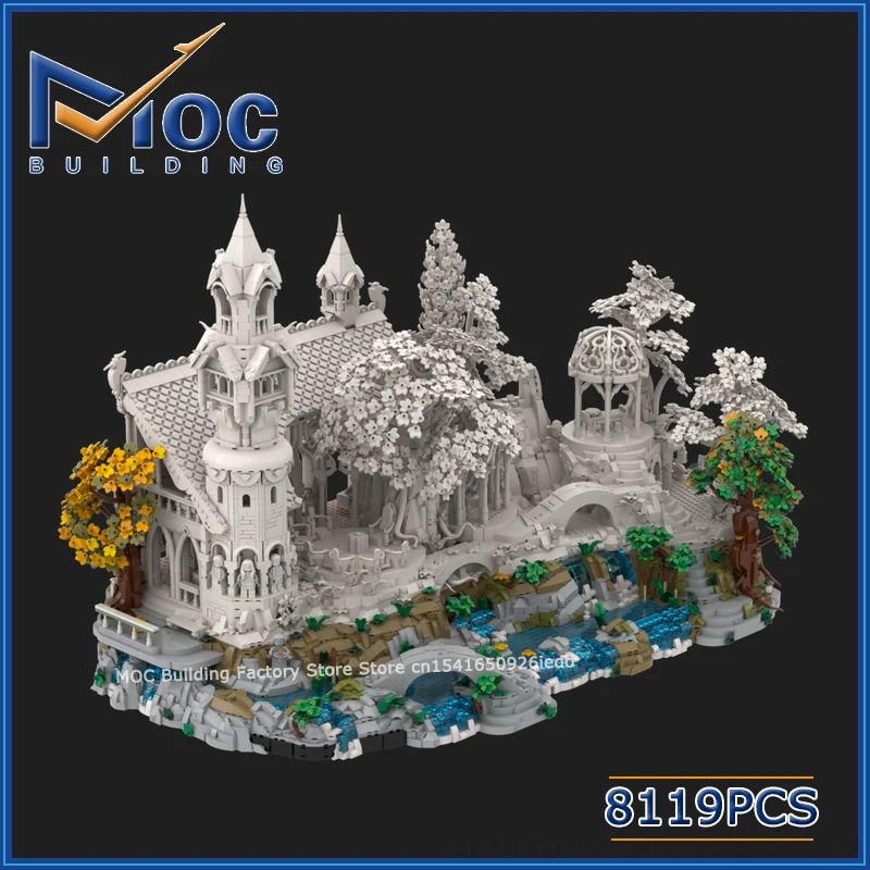 

MOC Building Blocks Classic Movie Forest Castle Scene Base Expanson For Set 10316 DIY Assemble Bricks Collection Toys Xmas Gifts