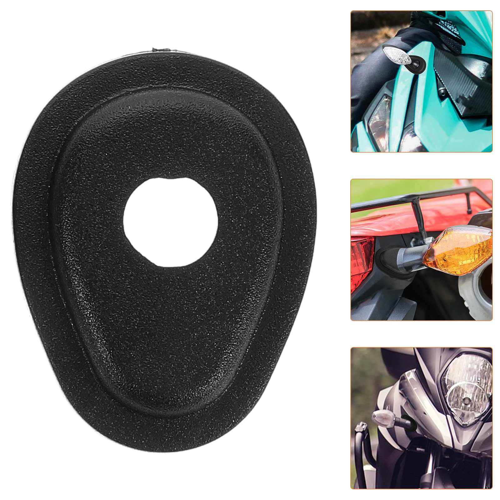 

4pcs Black Motorcycle Turn Signal Adapter Compatible With Yamaha Mt07 Fz07 Mt09 Fz09 Universal Indicator Mounting Spacers
