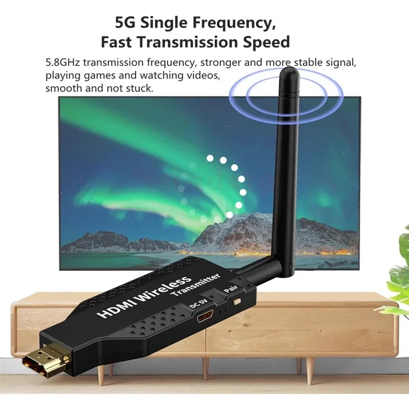 50M Wireless Wifi HDMI Extender Video Trasmettitore e Ricevitore Adattatore 1080P Schermo Condividi Interruttore per PS4 Notebook al Monitor TV
