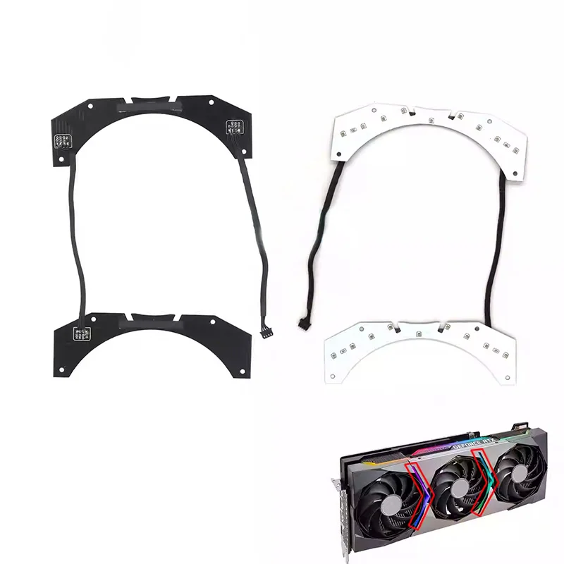 

Светодиодные RGB-индикаторы для видеокарт RTX3070 RTX3080 RTX3080Ti RTX3090 RTX3090Ti SUPRIM X, 1 шт.
