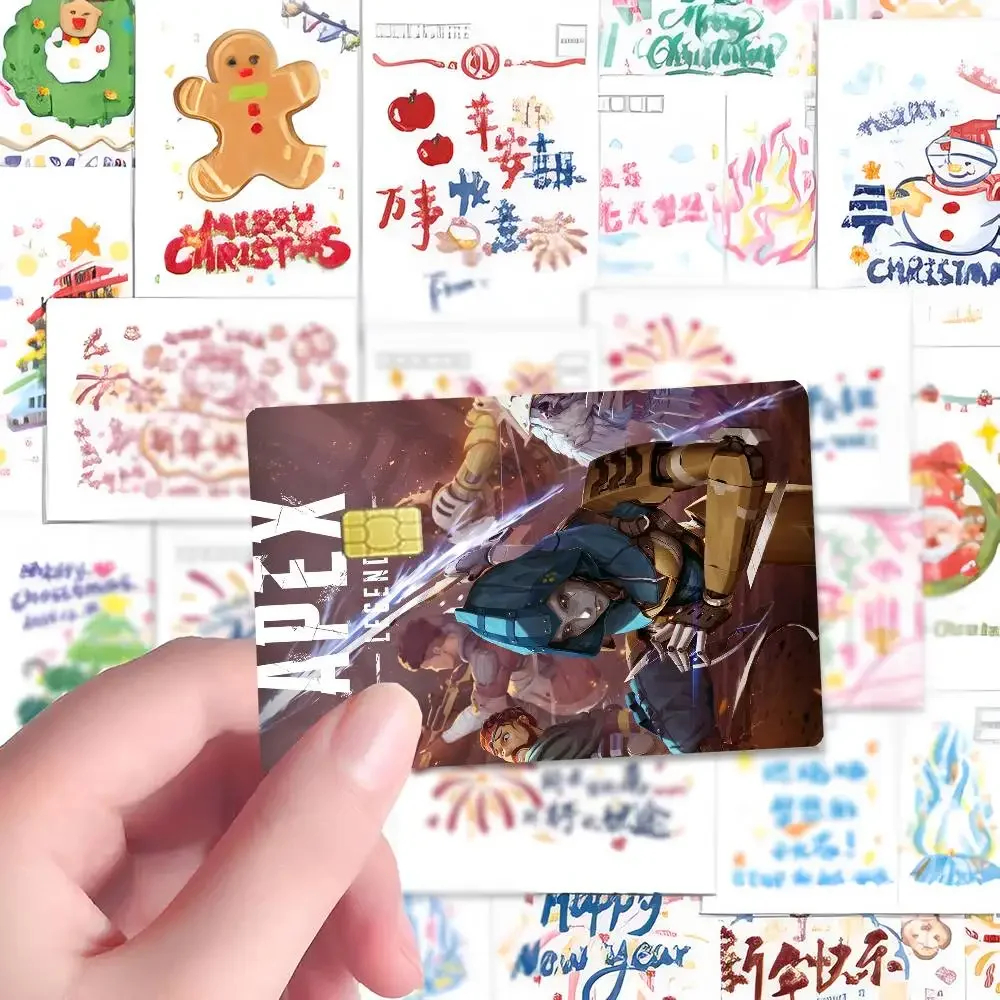 غطاء جلدي لفيلم ملصق Apex Legends Anime لبطاقة الائتمان وبطاقة الخصم البنك الأمامية #6