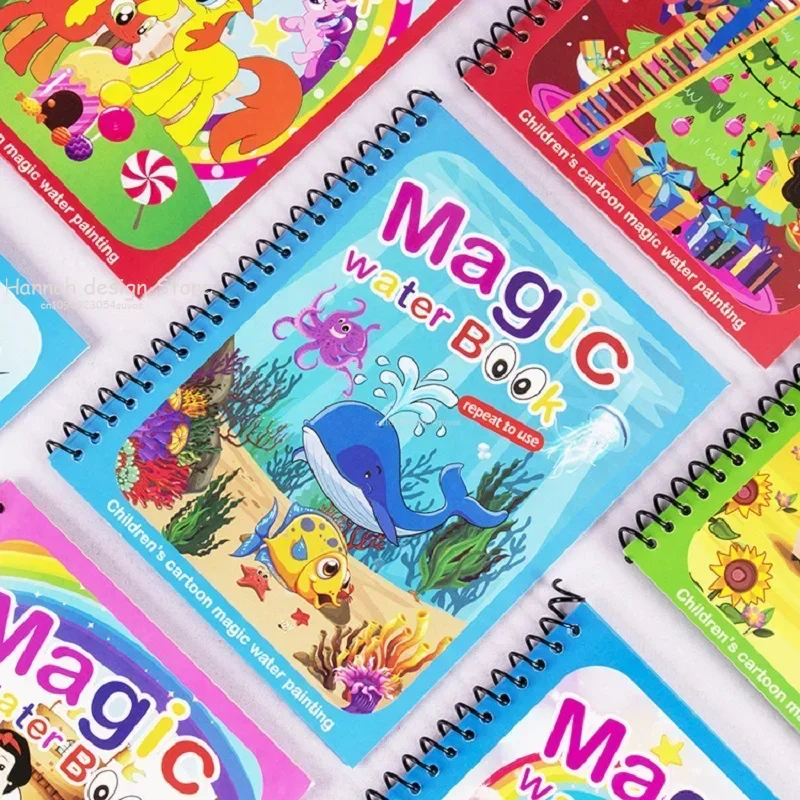 1PC Reusable Magic Water Drawing Book Painting Drawing Toys Kids Montessori Toys Sensory Early Education Toys for Kids