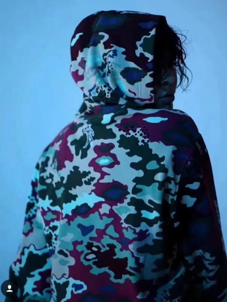 

Модная камуфляжная толстовка BBC Brand для скейтбординга, уличная одежда, прямой крой, молодежная, осенне-зимняя