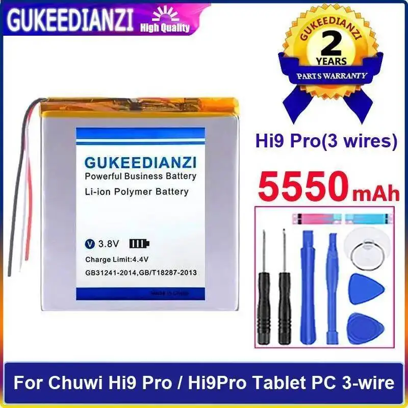 

For Chuwi HI 9 Pro 3-Wire Tablet Hi9 3 Wires 5550Mah Battery Durable