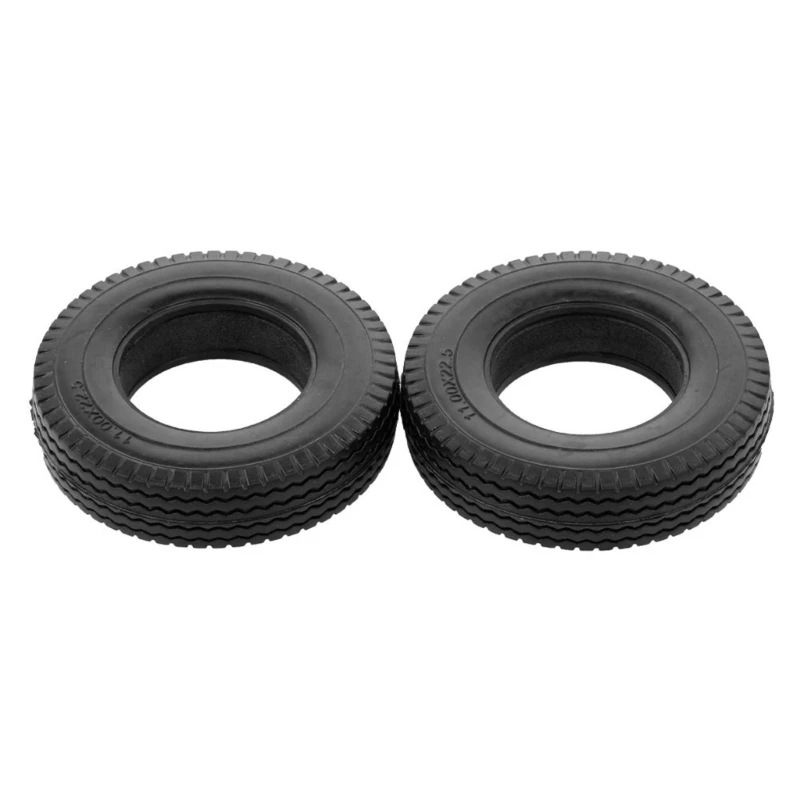 

Wear-Resistant Rubber Tires for Tamiya 1/14 Remote Control Truck Tractor Model Car EnhancesPerformance Appearance 1 Pair