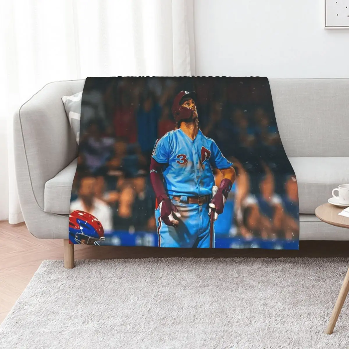 

Bryce Harper Throw Blanket Summer Luxury Designer sofa bed Furrys Blankets