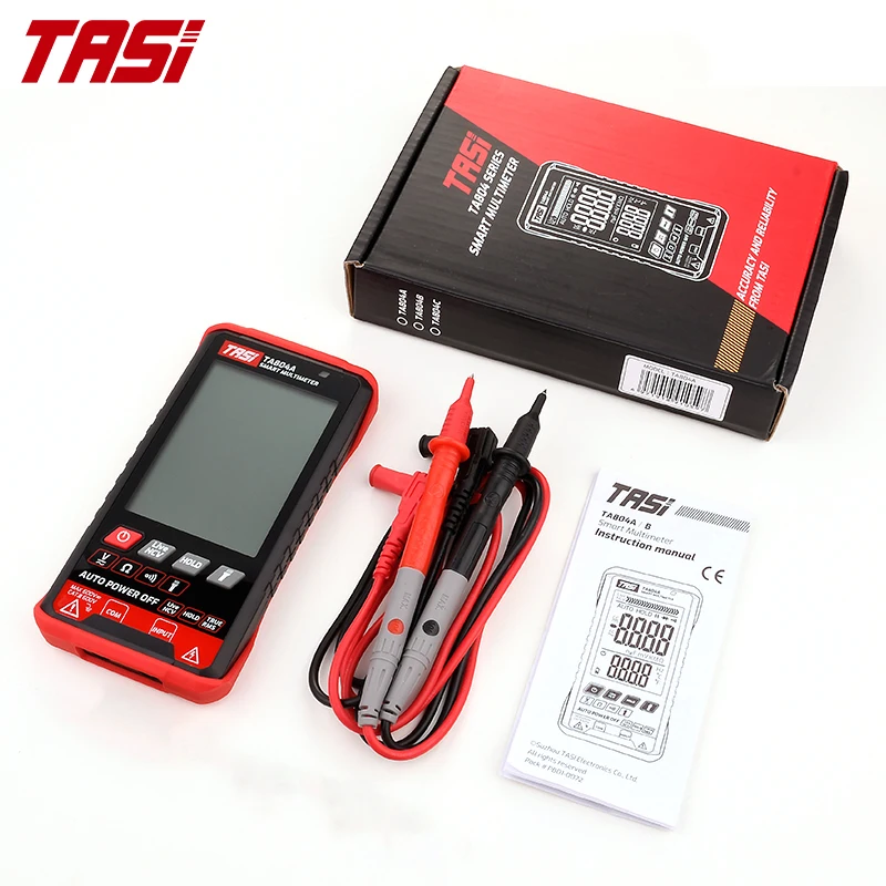 Imagem -06 - Tasi Ta804a Ta804b Multímetro Digital Profissional Testador Automático Multímetro Ultrafino Inteligente Ncv Medidor de Tensão ac dc Teste