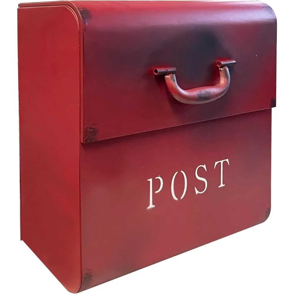 

Large Mailbox with Powder Coated Finish, Wall Mount Mailboxes for Outside, Rust Resilient Metal Mailbox