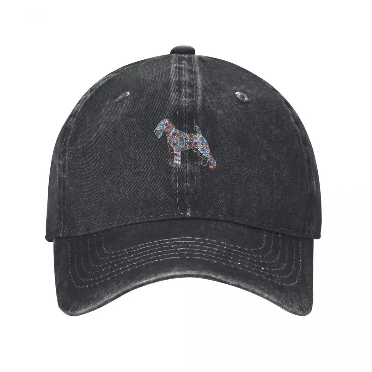 

Cool And Awesome Welsh Terrier Geometric Baseball Cap fashionable Brand Man cap funny hat Mens Hats Women's