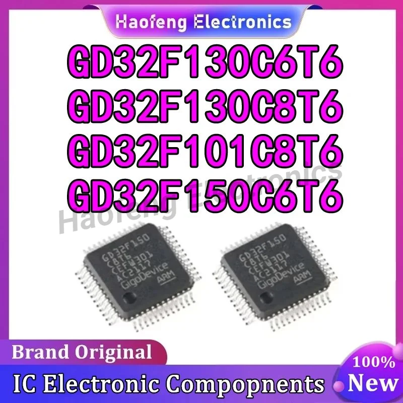 GD32F101C8T6 GD32F130C6T6 GD32F130C8T6 GD32F150C6T6 GD32F GD32E IC MCU Chip 100% New Original in stock