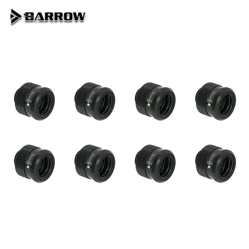 8pcs/lot BARROW Hand Compression OD12/14/16mm Hard Tube Fitting Water Cooling Metal Connector Fitting G1/4'' Thread TEPG Acrylic