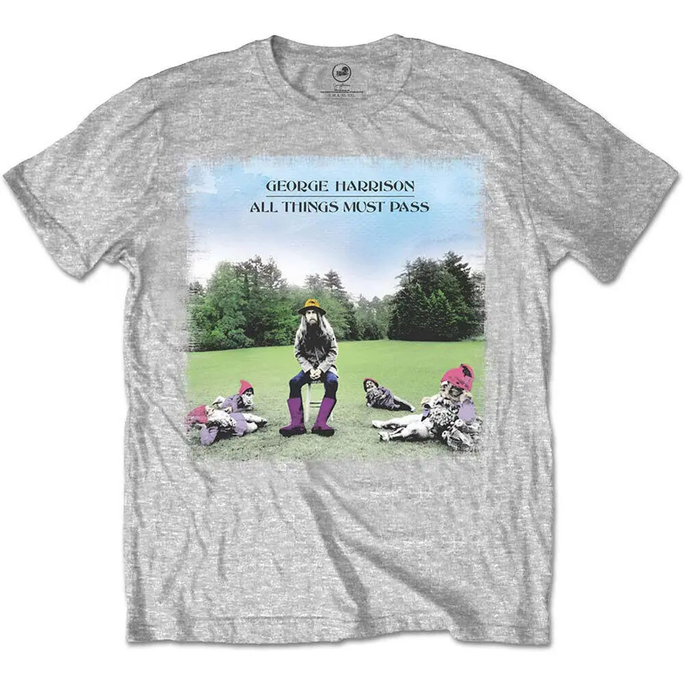 Men'S George Harrison All Things Must Pass T Shirt X Large Grey