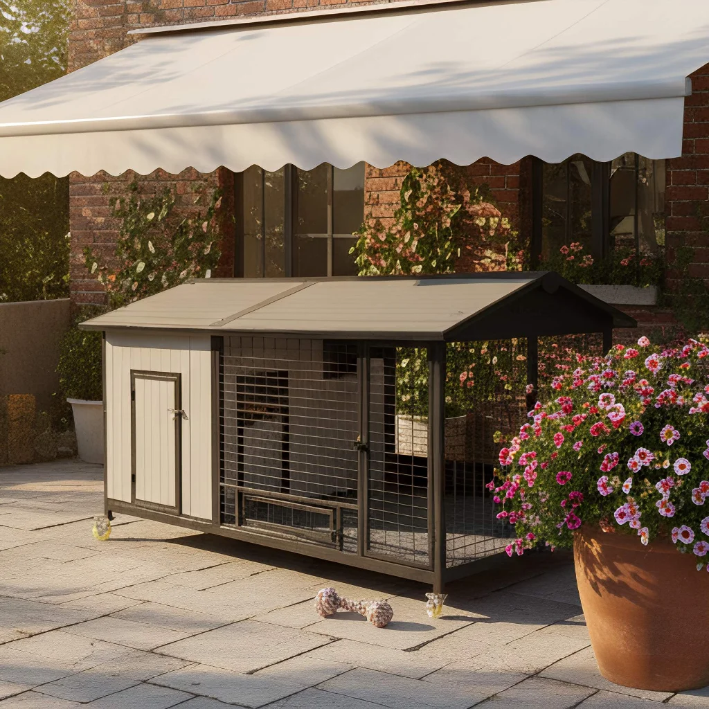 

Sustainable Outdoor Dog House S M L Sizes Eco Friendly Heavy Duty Pet Shelter for Backyard